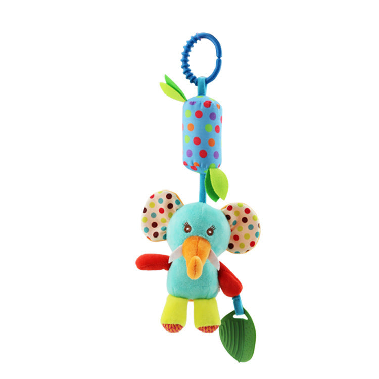 Baby Grip Plush Toy 0-3 Years Old Wind Chime Bed Bell Rattle Pendant