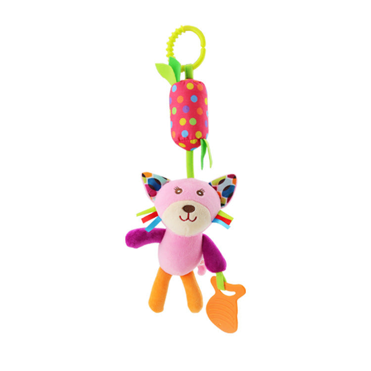 Baby Grip Plush Toy 0-3 Years Old Wind Chime Bed Bell Rattle Pendant
