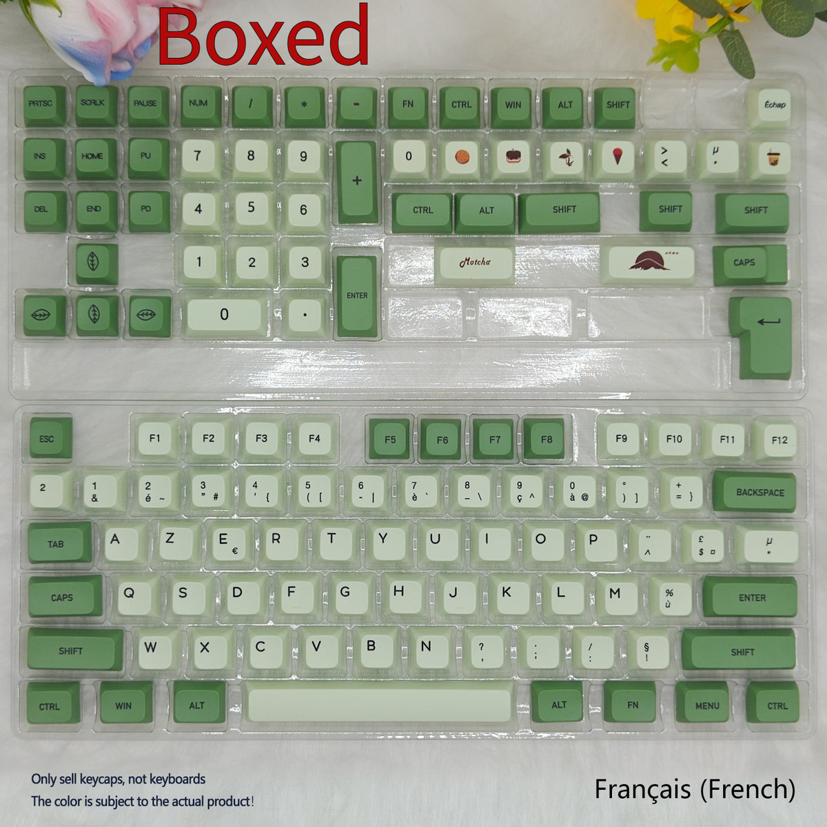 124 Key Matcha Themed PBT Sublimation Keycap