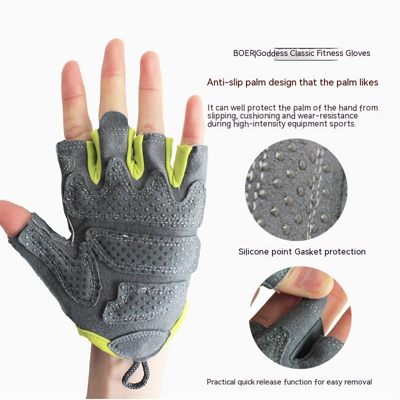 Bohr Sports Fitness Gloves Breathable Half Finger Men And Women
