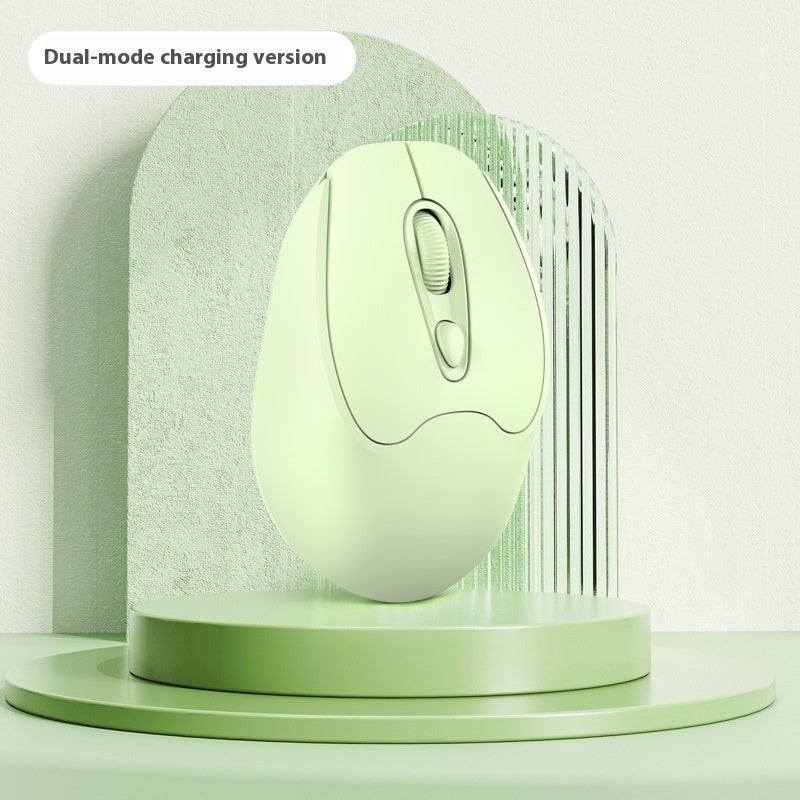 Dual-mode Bluetooth Wireless Mouse Charging Mute Office Game Applicable To Mobile Phones And Tablets